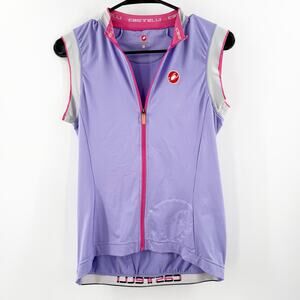 Castelli Cycling Jersey Womens Extra Large Espresso Vest Scorpion Full-Zip Tank